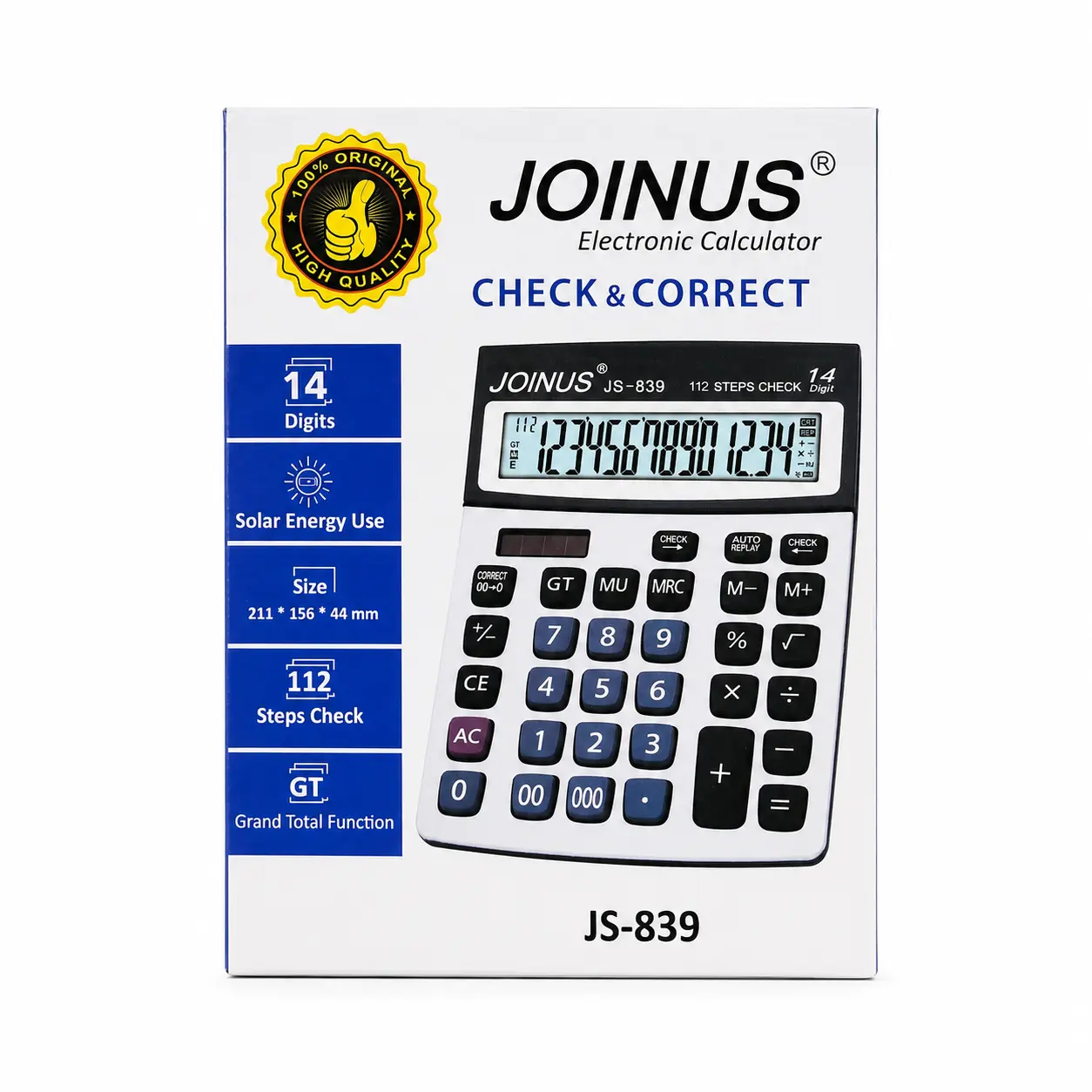 ماشین حساب رومیزی جونیوس JOINUS JS-839